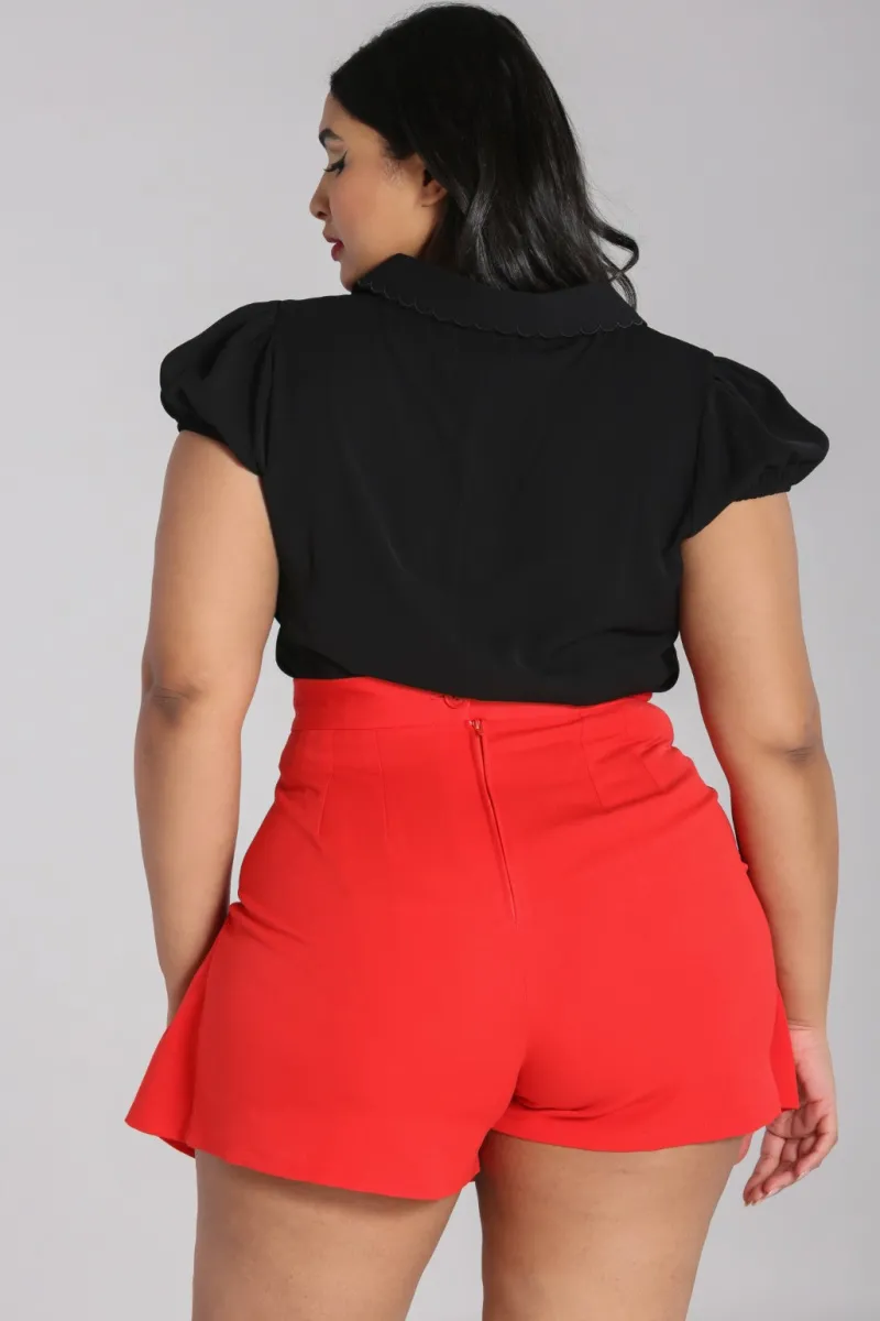 Hell Bunny Tops|Blouses>Maddy Blouse Black