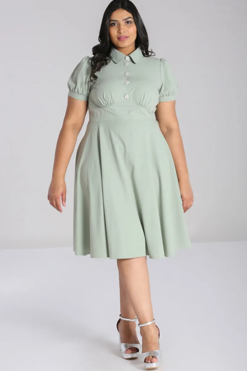 Hell Bunny Dresses|Midi Dresses>Maddy Dress Green