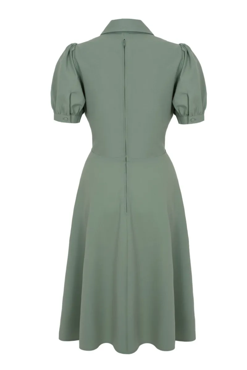 Hell Bunny Dresses|Midi Dresses>Maddy Dress Green