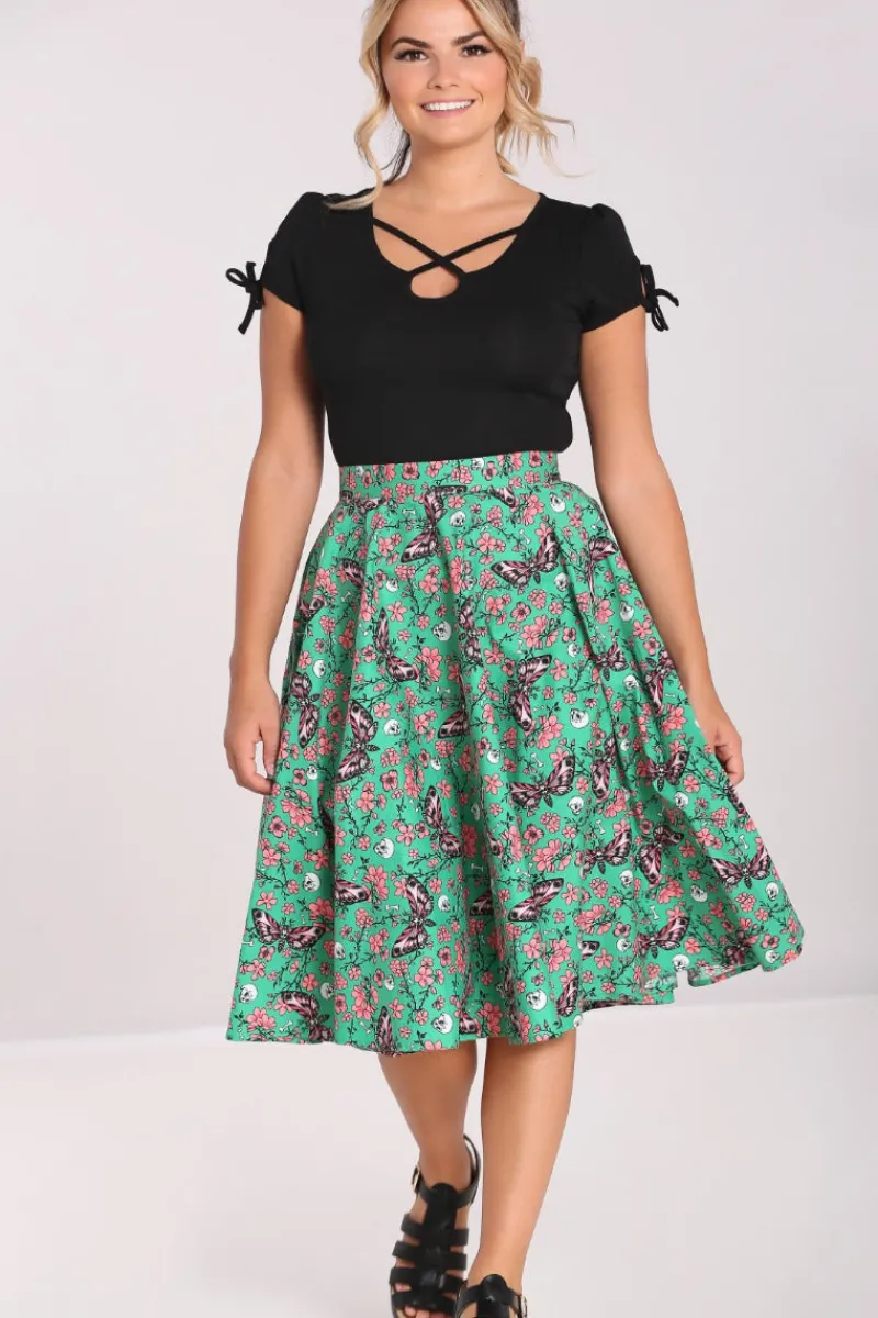Hell Bunny Skirts|Skirts>Madilynn 50's Skirt Green