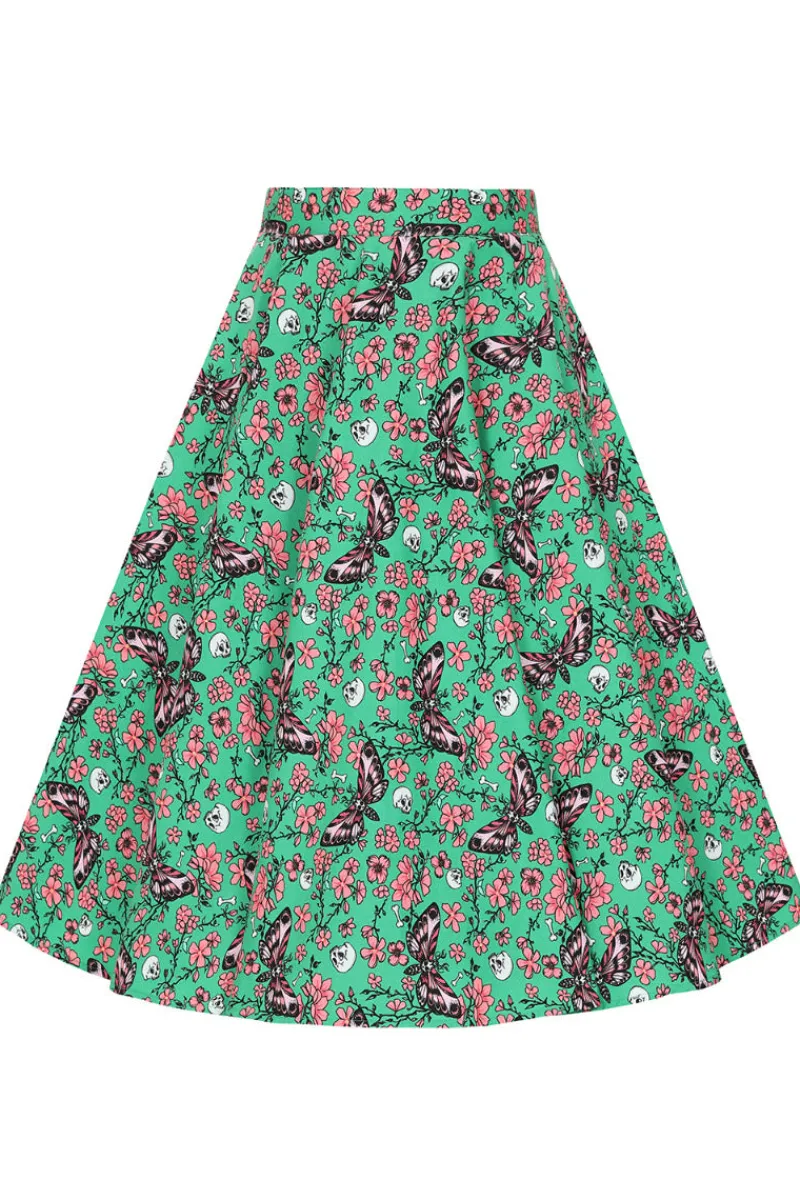 Hell Bunny Skirts|Skirts>Madilynn 50's Skirt Green