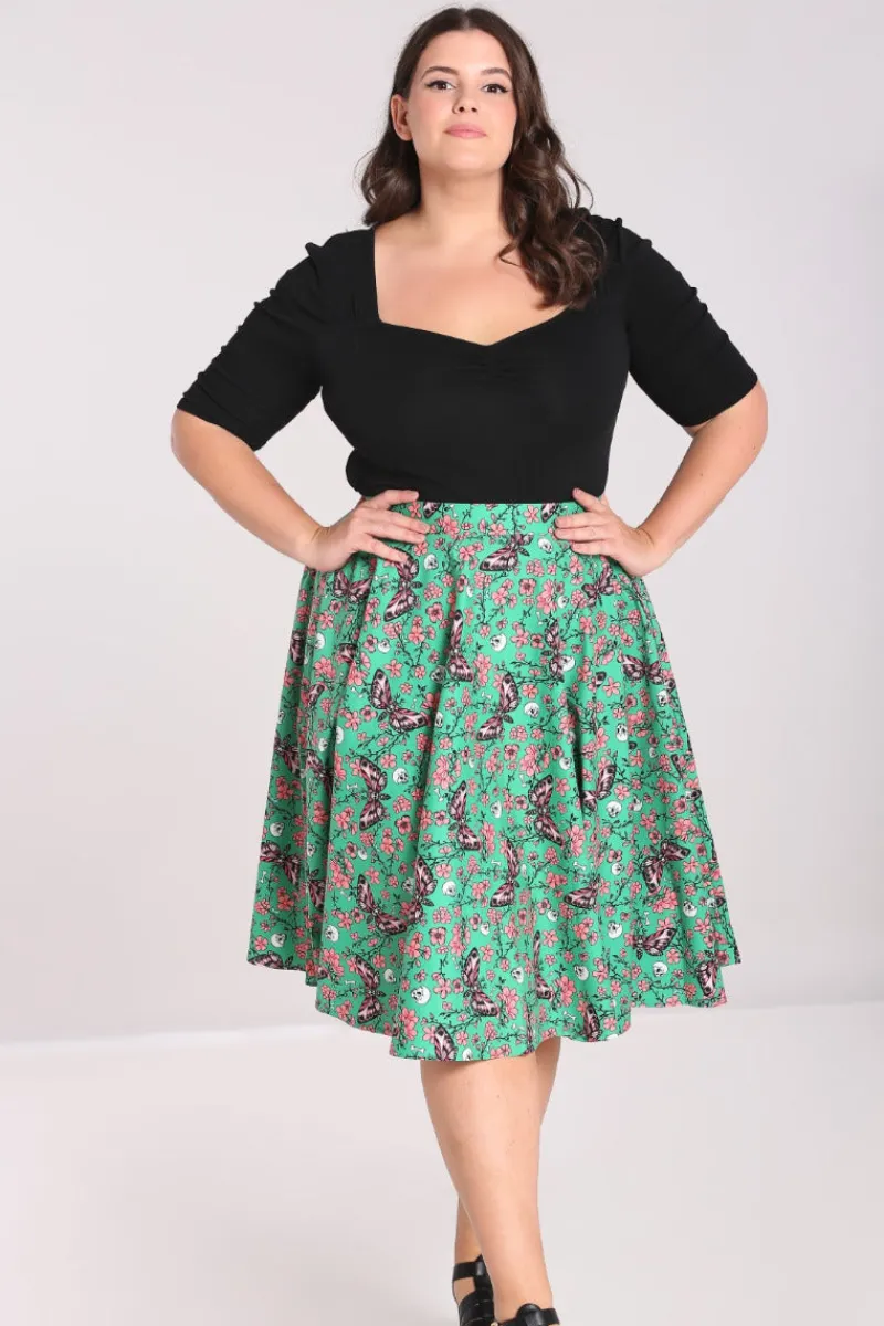 Hell Bunny Skirts|Skirts>Madilynn 50's Skirt Green