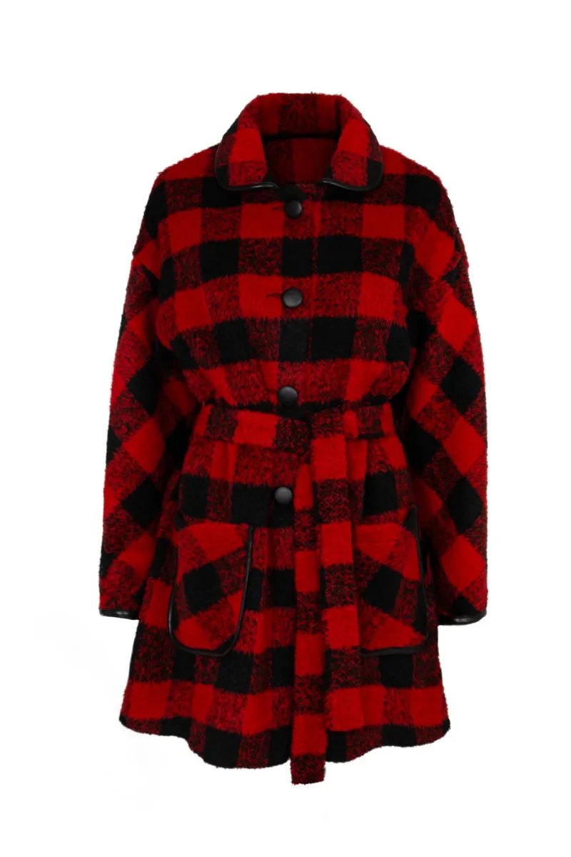Hell Bunny Coats & Jackets|Coats & Jackets>Manhattan Coat Black/Red
