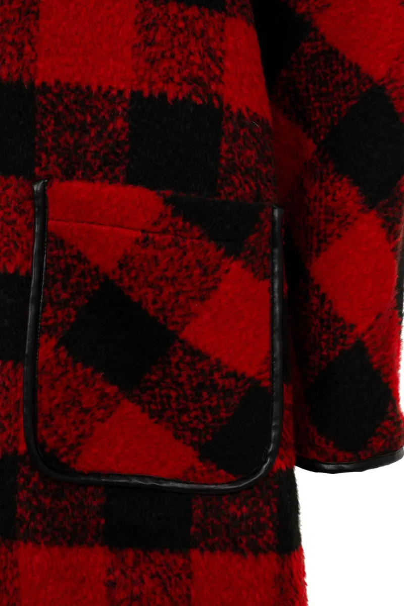 Hell Bunny Coats & Jackets|Coats & Jackets>Manhattan Coat Black/Red