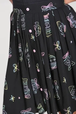 Hell Bunny Skirts|Skirts>Merry Mini Skirt Black