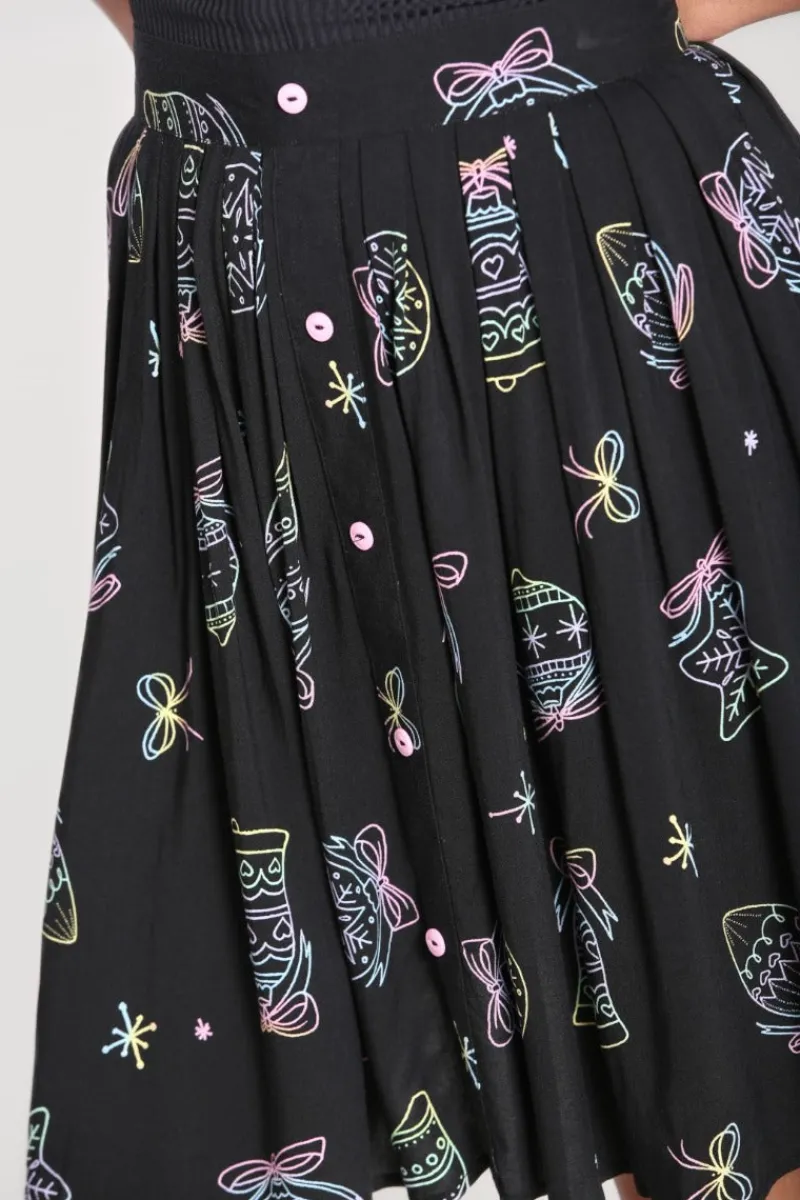 Hell Bunny Skirts|Skirts>Merry Mini Skirt Black