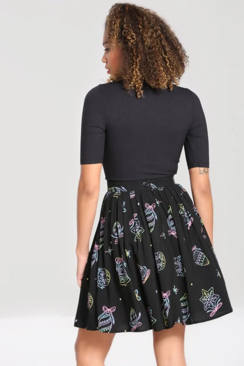 Hell Bunny Skirts|Skirts>Merry Mini Skirt Black
