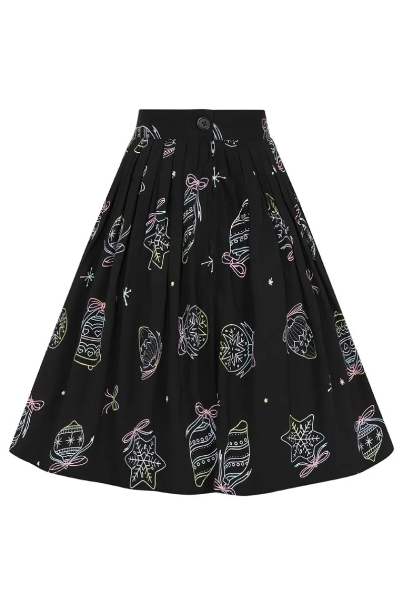 Hell Bunny Skirts|Skirts>Merry Mini Skirt Black