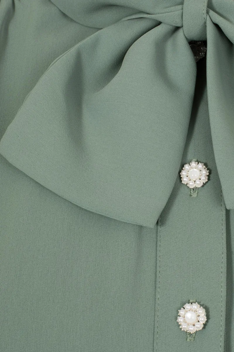 Hell Bunny Tops|Blouses>Mia Blouse Green