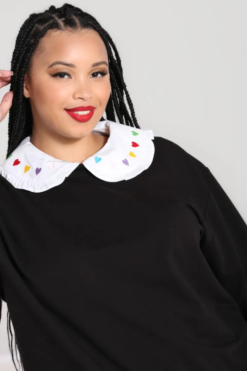 Hell Bunny Tops|Knitwear>Mimi Sweatshirt Black