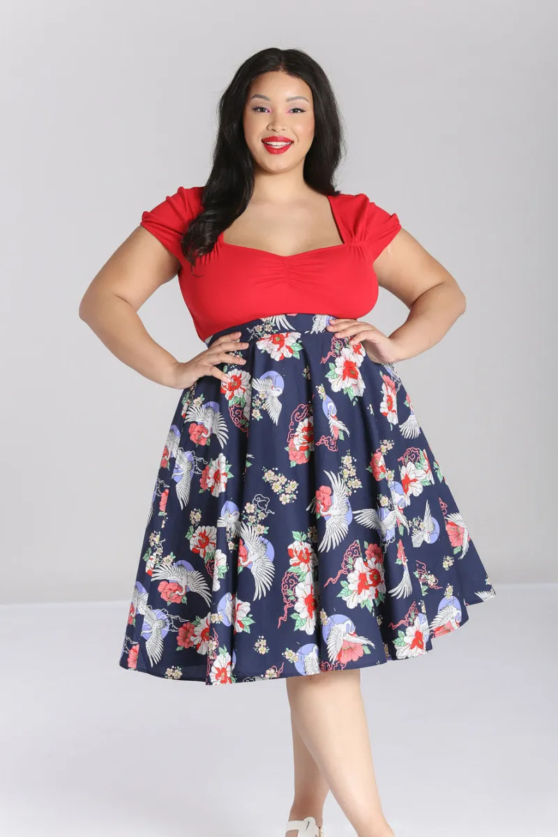 Hell Bunny Skirts|Skirts>Misa Skirt Navy