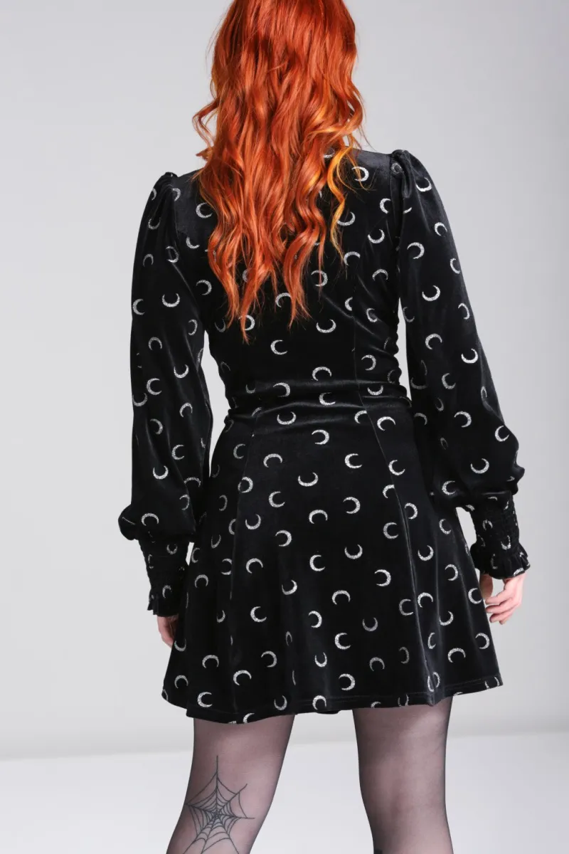 Hell Bunny Mini Dresses|Dresses>Misty Moon Dress Black
