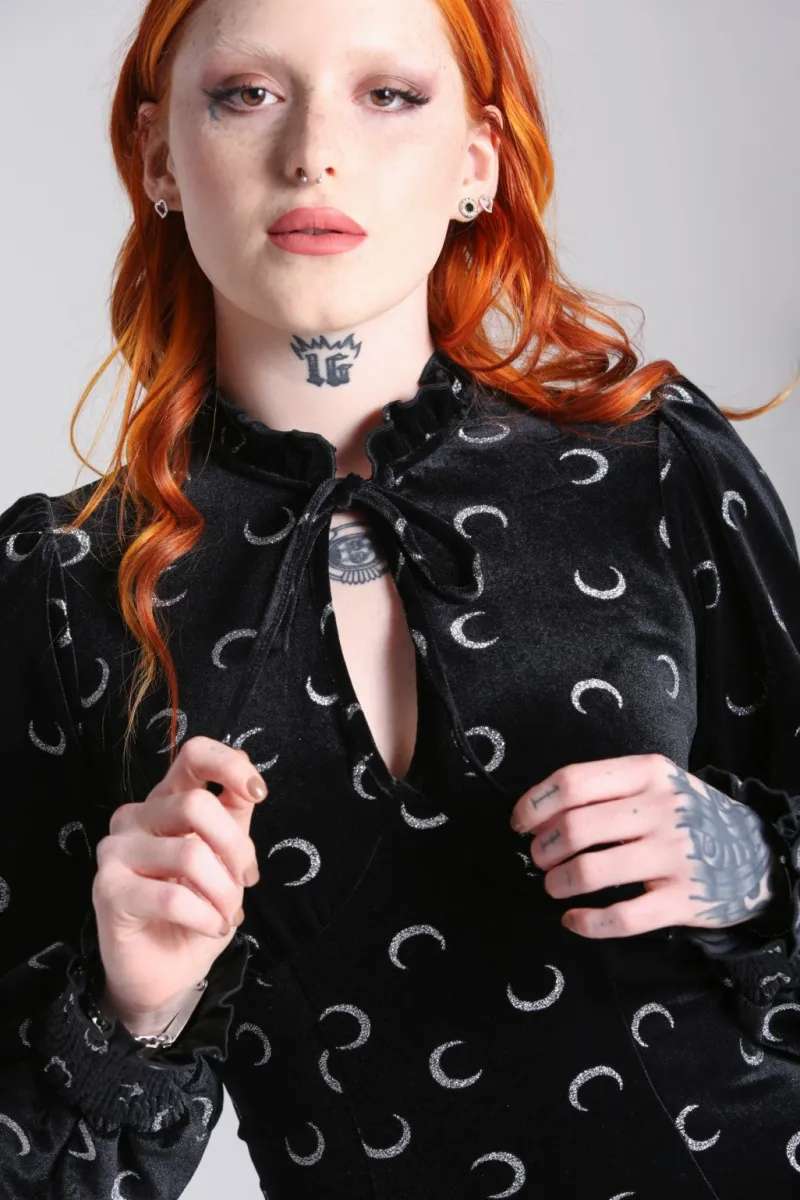 Hell Bunny Mini Dresses|Dresses>Misty Moon Dress Black