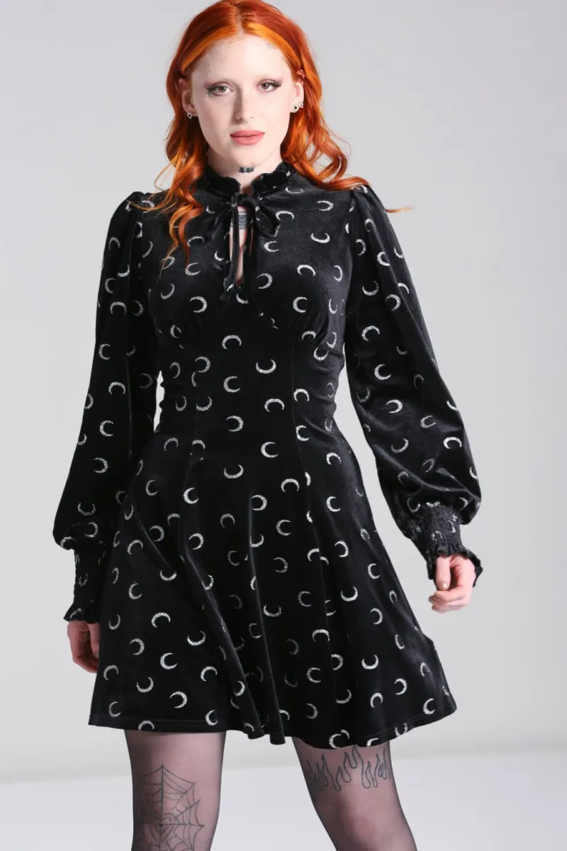 Hell Bunny Mini Dresses|Dresses>Misty Moon Dress Black