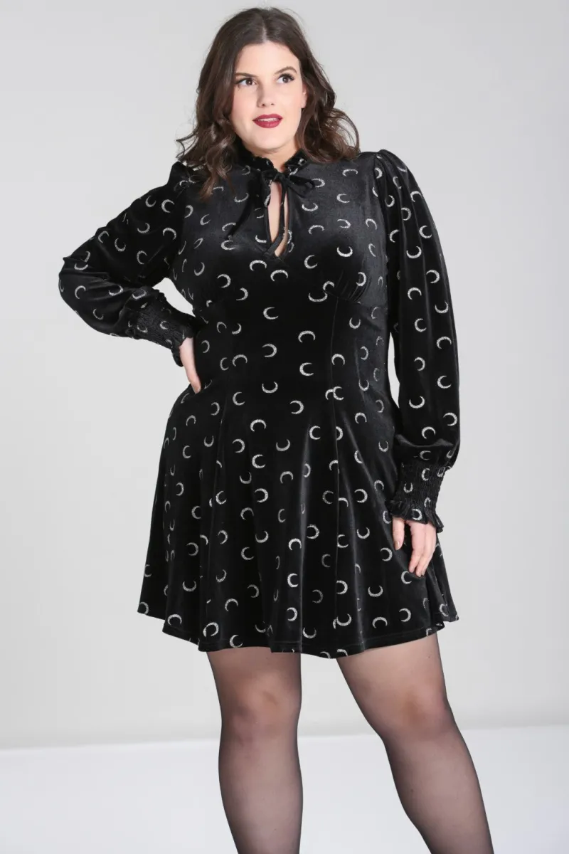 Hell Bunny Mini Dresses|Dresses>Misty Moon Dress Black