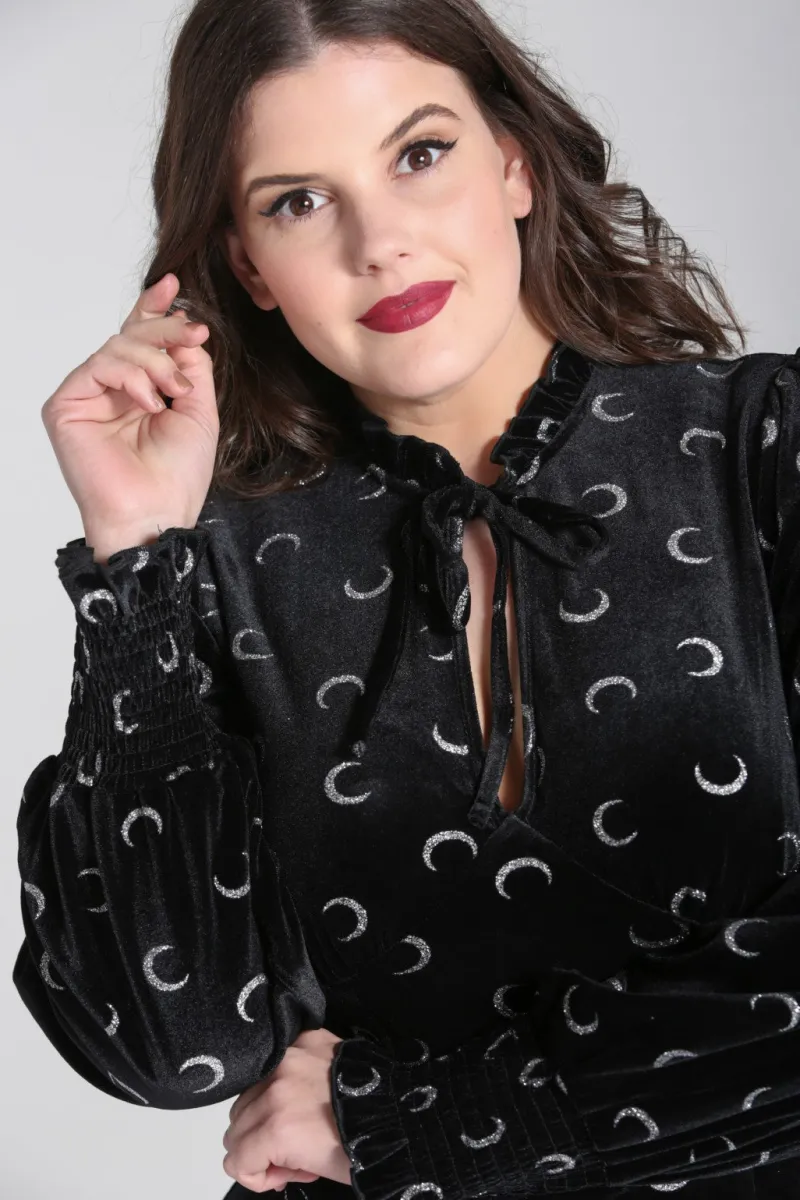 Hell Bunny Mini Dresses|Dresses>Misty Moon Dress Black