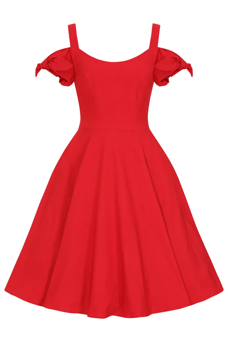 Hell Bunny Dresses|Vintage Dresses>Nancy Dress Red