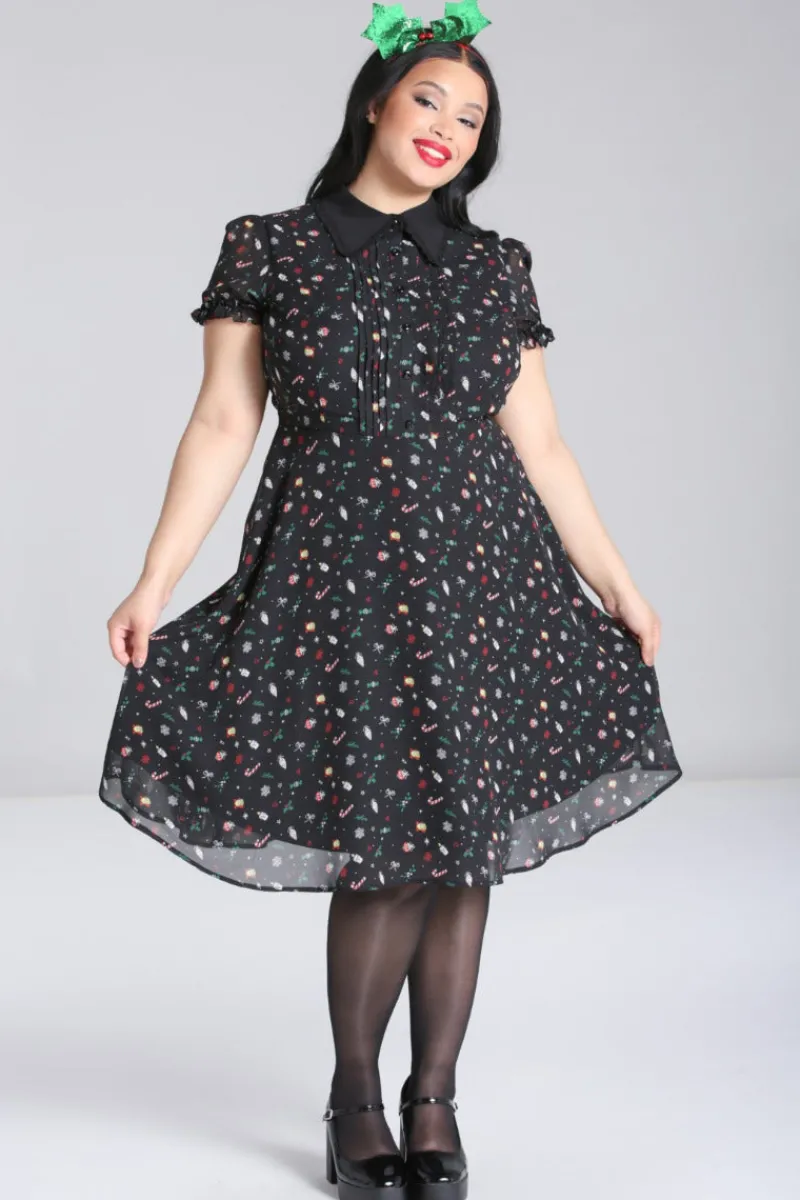 Hell Bunny Dresses|Dresses>Natalie Midi Dress Black