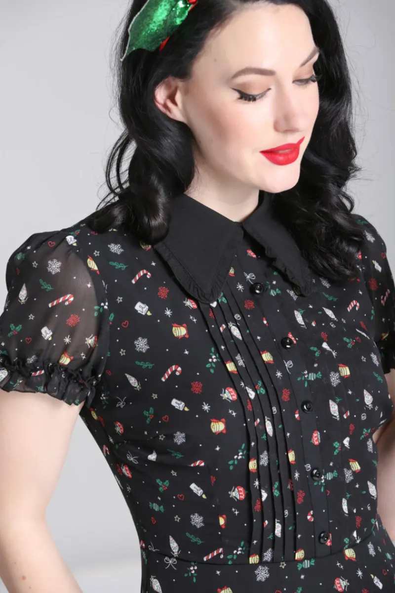Hell Bunny Dresses|Dresses>Natalie Midi Dress Black