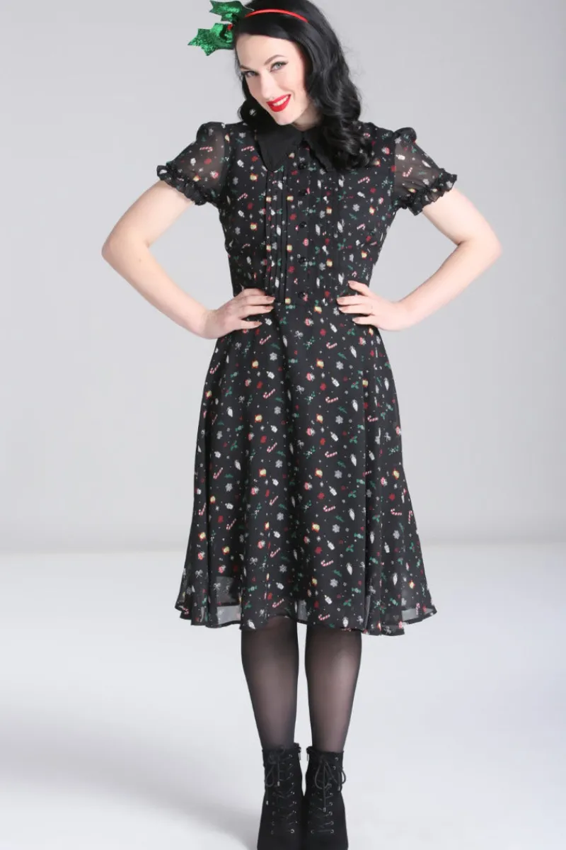 Hell Bunny Dresses|Dresses>Natalie Midi Dress Black