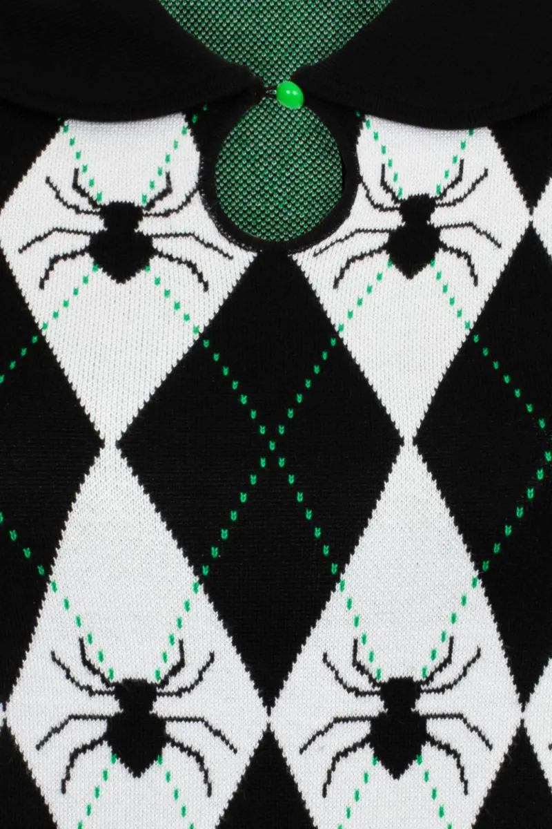 Hell Bunny Tops|Knitwear>Natasha Top Black/White