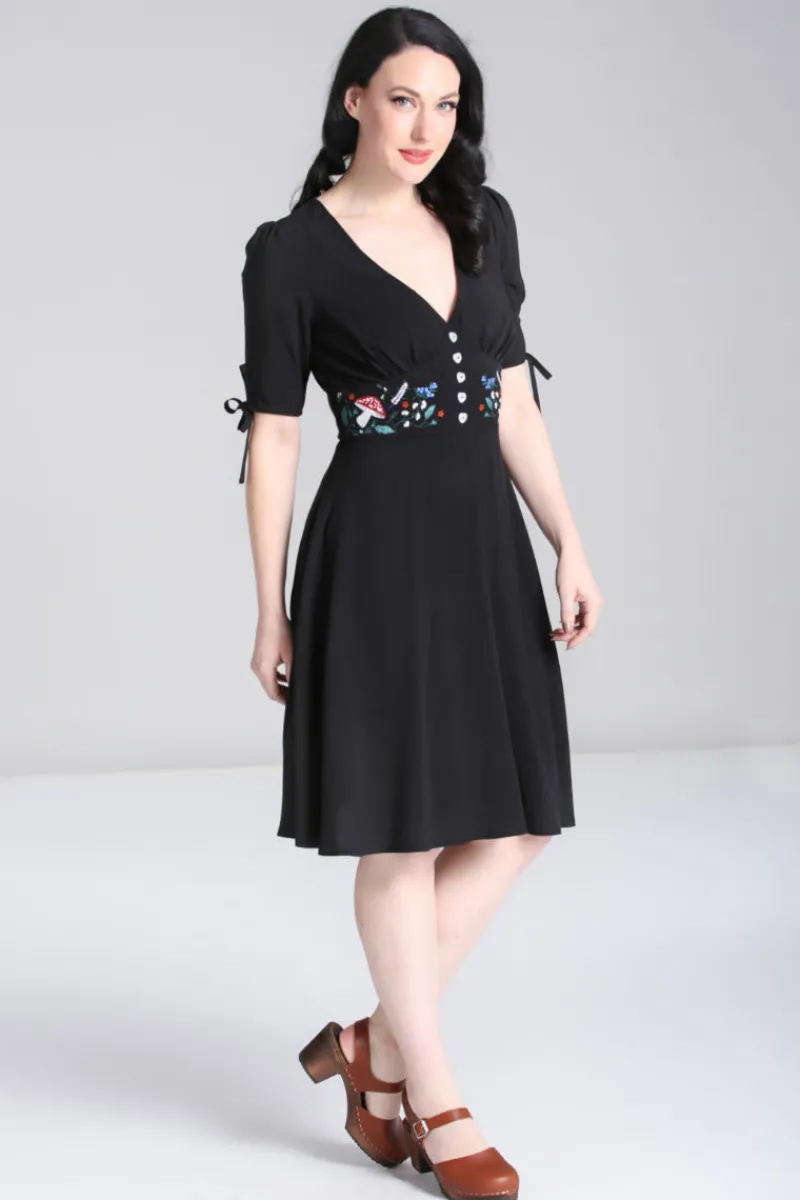 Hell Bunny Vintage Dresses|Dresses>Natura Dress Black