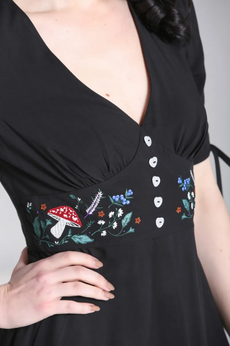 Hell Bunny Vintage Dresses|Dresses>Natura Dress Black