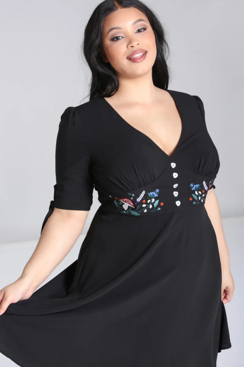 Hell Bunny Vintage Dresses|Dresses>Natura Dress Black
