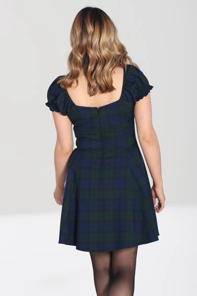 Hell Bunny Dresses|Dresses>Nora Mini Dress DublinTartan