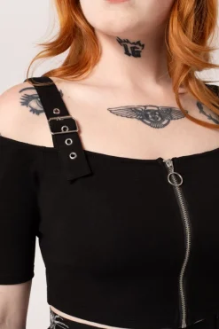 Hell Bunny Tops|Tops>Obsidian Top Black
