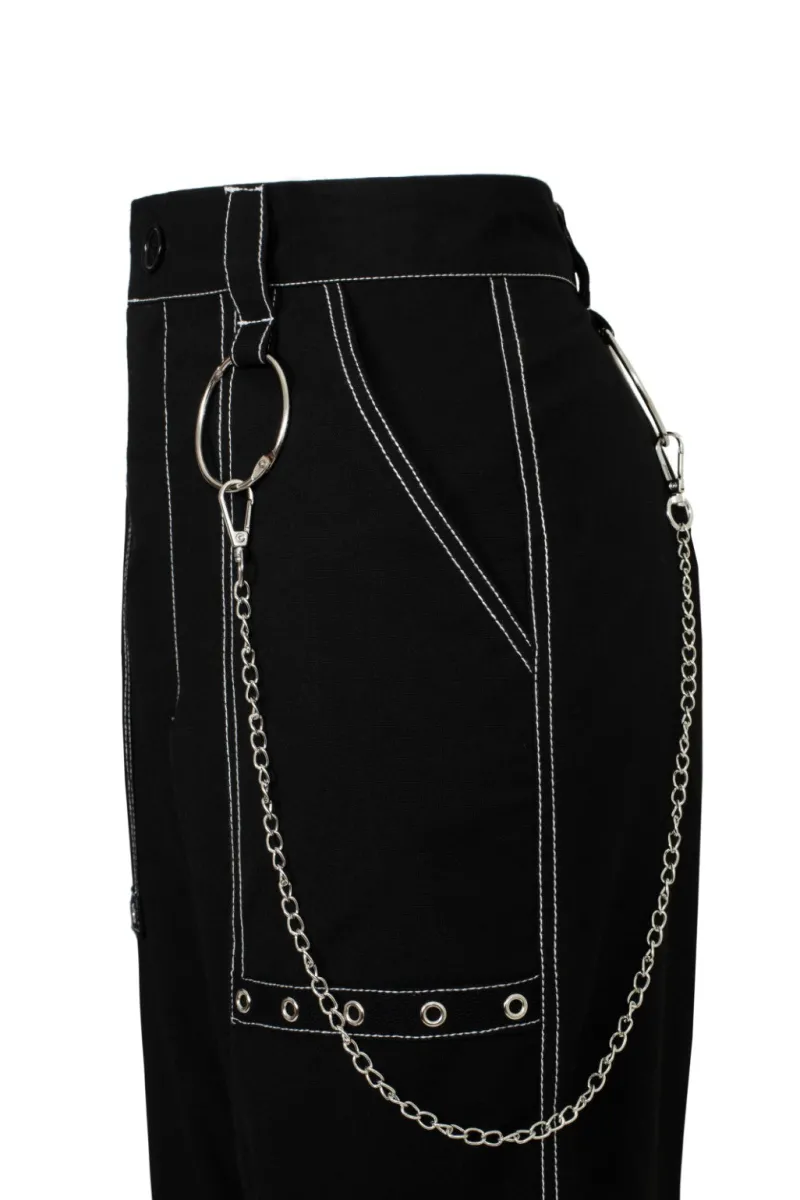 Hell Bunny Trousers & Shorts|Trousers & Shorts>Obsidian Trousers Black