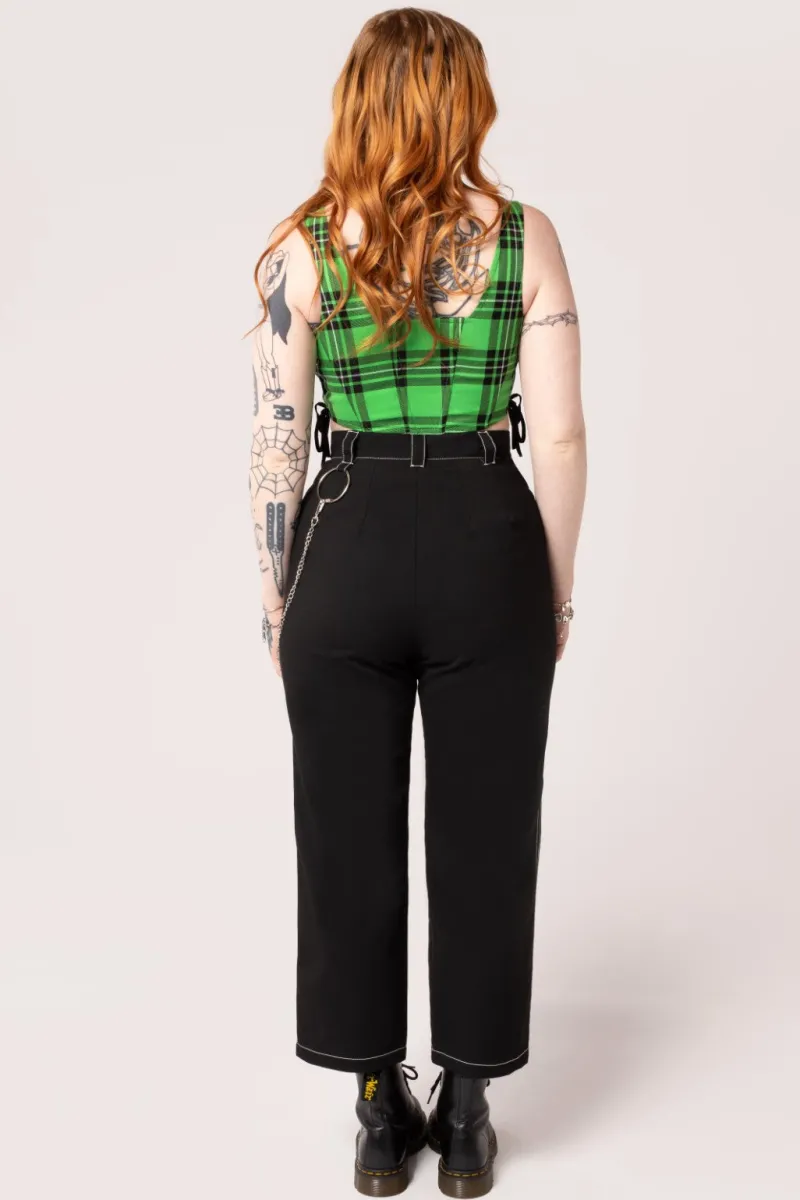 Hell Bunny Trousers & Shorts|Trousers & Shorts>Obsidian Trousers Black