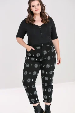 Hell Bunny Trousers & Shorts|Trousers & Shorts>Oculus Jeans Black