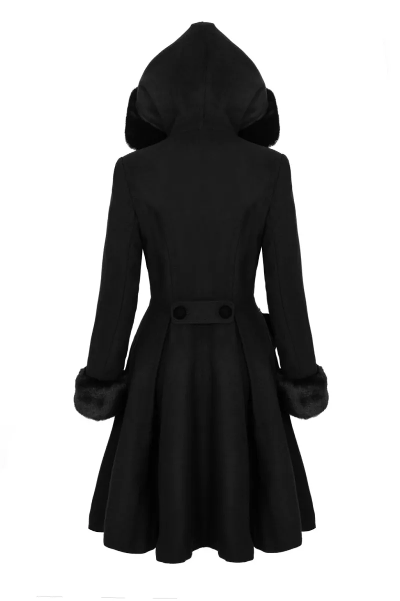Hell Bunny Coats & Jackets|Coats & Jackets>Oita Coat Black