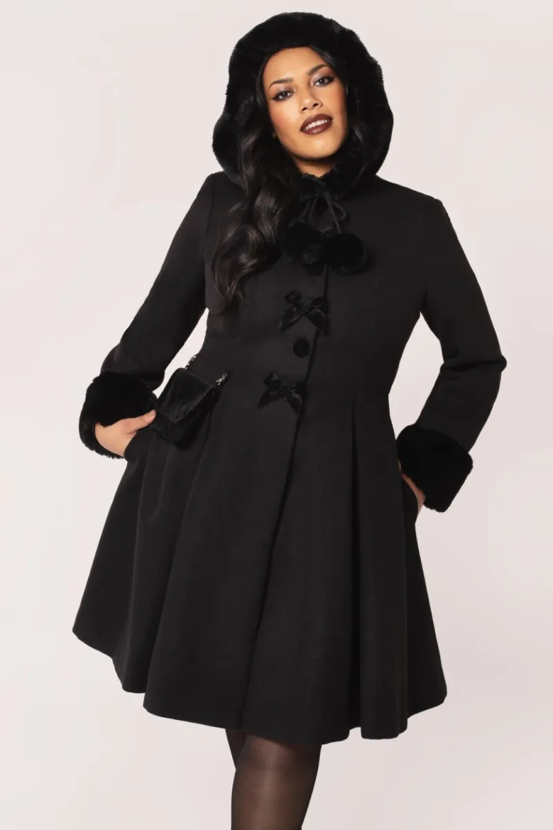 Hell Bunny Coats & Jackets|Coats & Jackets>Oita Coat Black