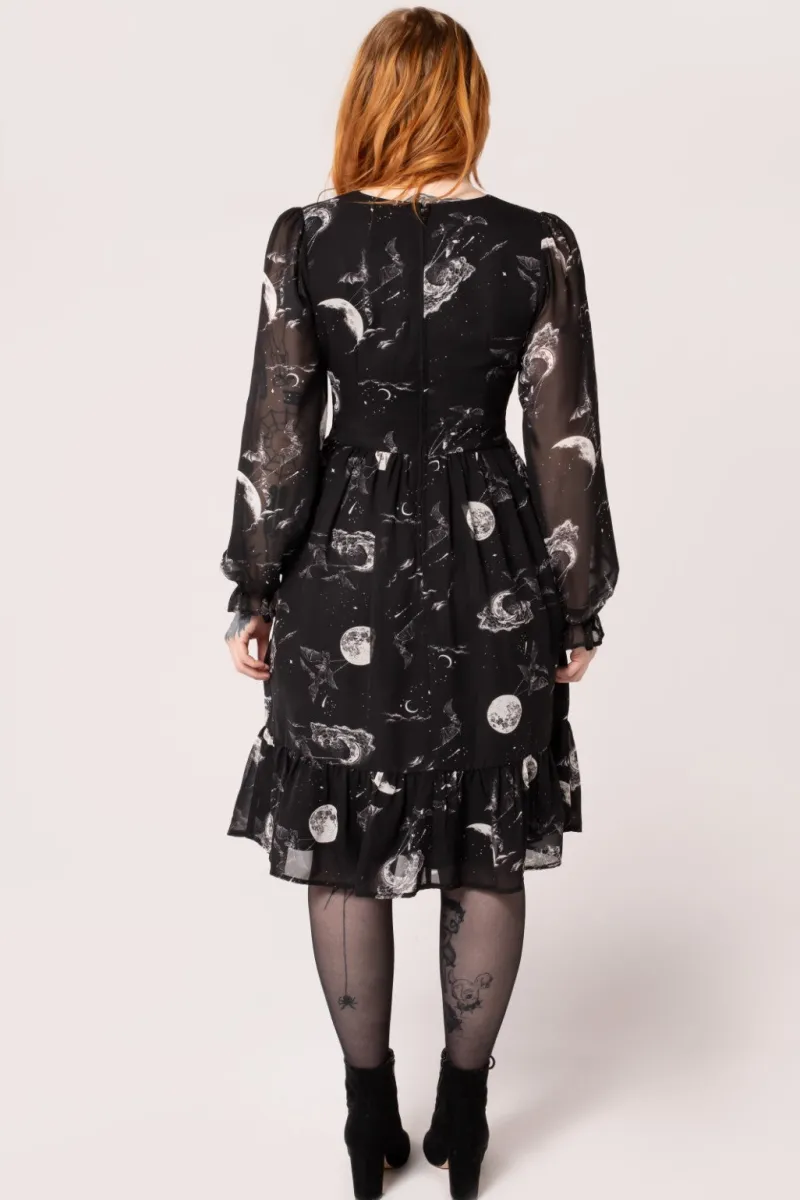 Hell Bunny Dresses|Midi Dresses>Over The Moon Dress Black