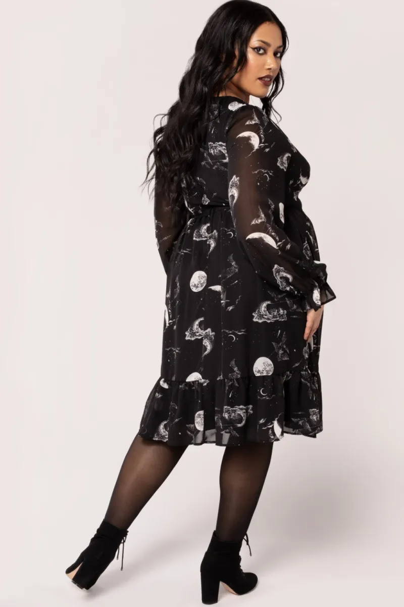 Hell Bunny Dresses|Midi Dresses>Over The Moon Dress Black