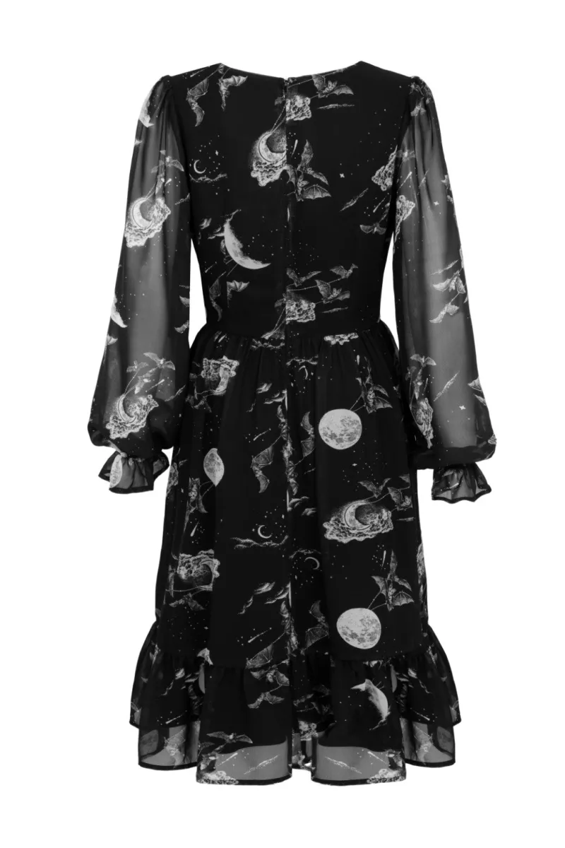 Hell Bunny Dresses|Midi Dresses>Over The Moon Dress Black