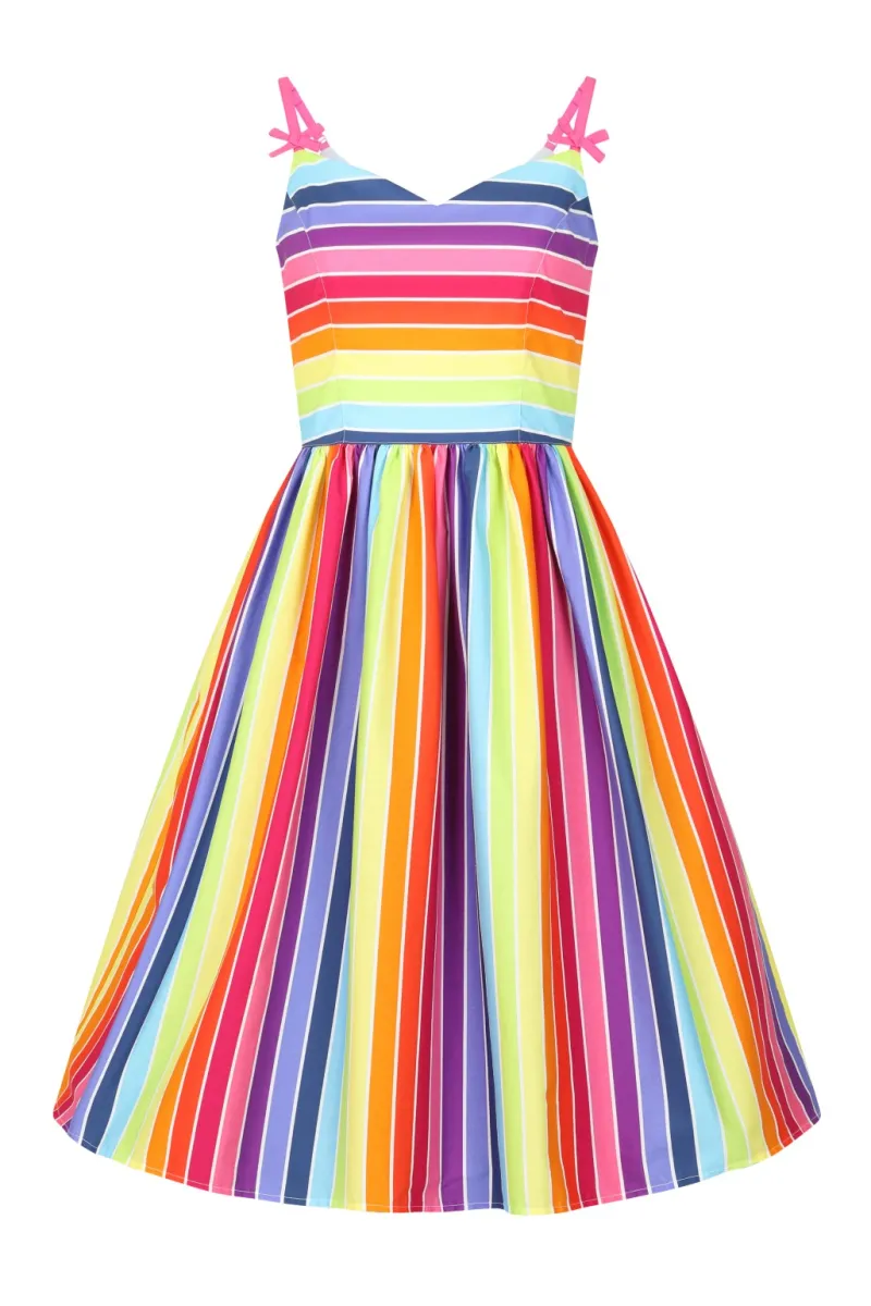 Hell Bunny Dresses|Dresses>Over The Rainbow 50's Dress MultiColour