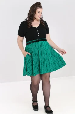 Hell Bunny Skirts|Skirts>Paradisum Mini Skirt Green