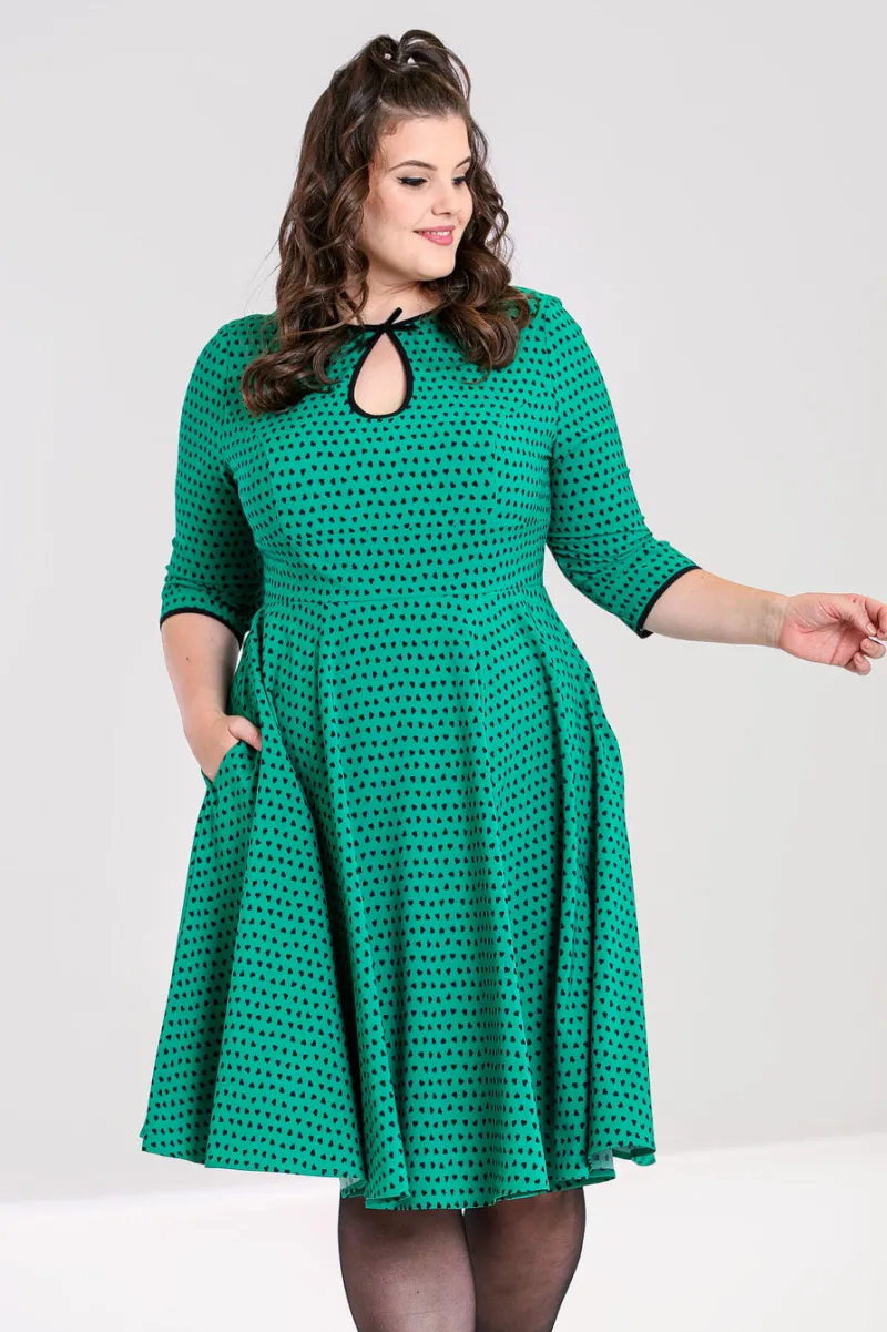 Hell Bunny Dresses|Dresses>Paradisum 50's dress Green
