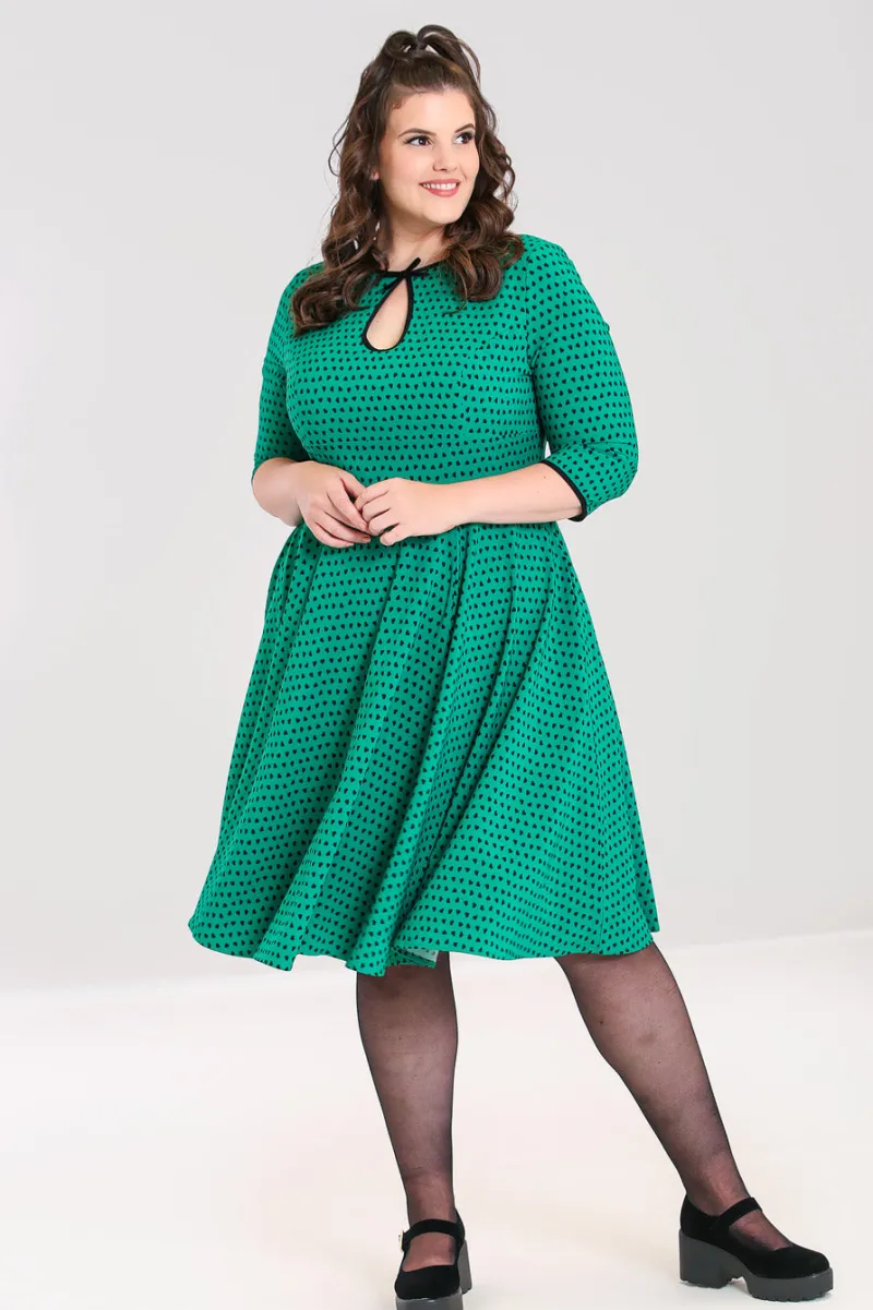 Hell Bunny Dresses|Dresses>Paradisum 50's dress Green