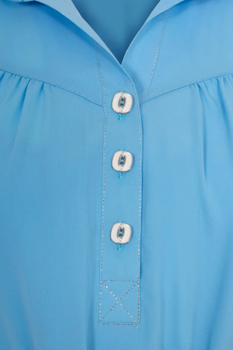 Hell Bunny Dresses>Pearl Dress Blue