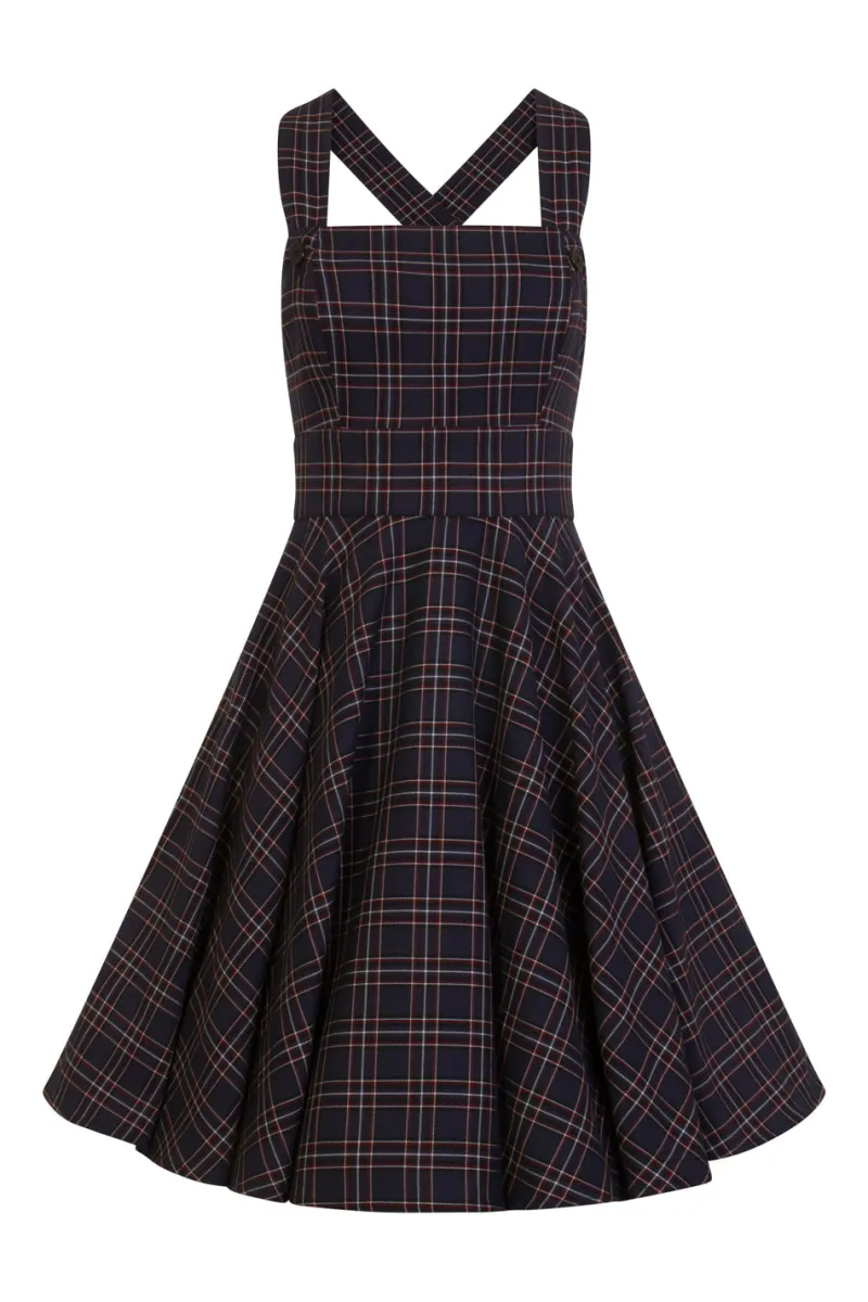 Hell Bunny Dresses|Dresses>Peebles Pinafore Dress Sale Navy