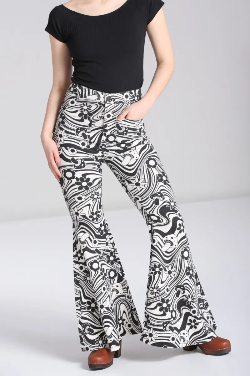 Hell Bunny Trousers & Shorts|Denim>Penny Jeans Ivory
