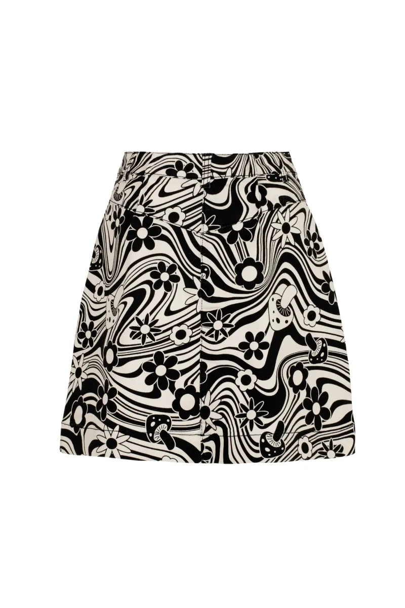 Hell Bunny Skirts|Skirts>Penny Mini Skirt Ivory