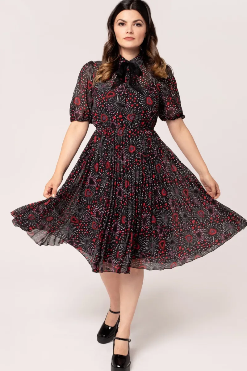 Hell Bunny Dresses|Dresses>Perry Mid Dress Black