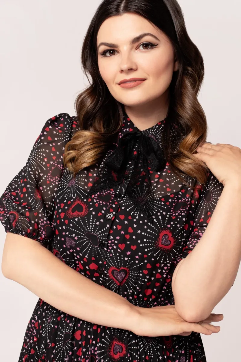 Hell Bunny Dresses|Dresses>Perry Mid Dress Black