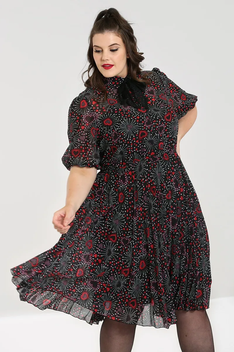 Hell Bunny Dresses|Dresses>Perry Mid Dress Black