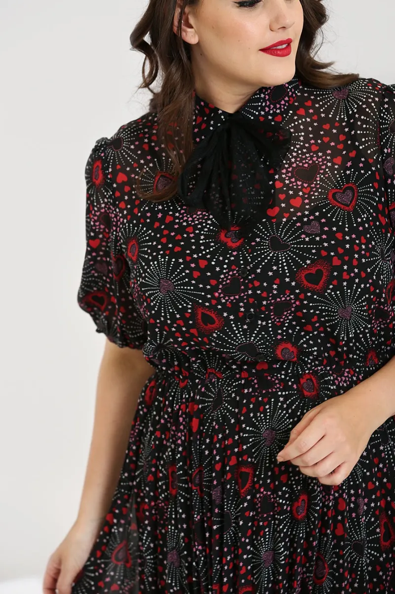 Hell Bunny Dresses|Dresses>Perry Mid Dress Black